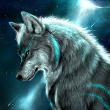 Схема вышивки «Волк»