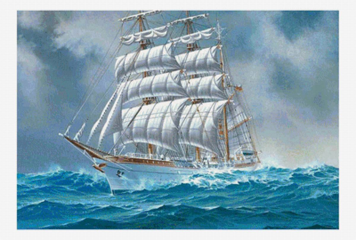 Морское - яхта, море, бригантина - предпросмотр