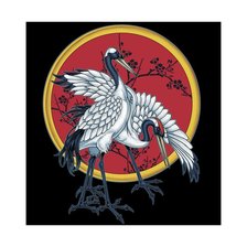 Схема вышивки «Журавли»