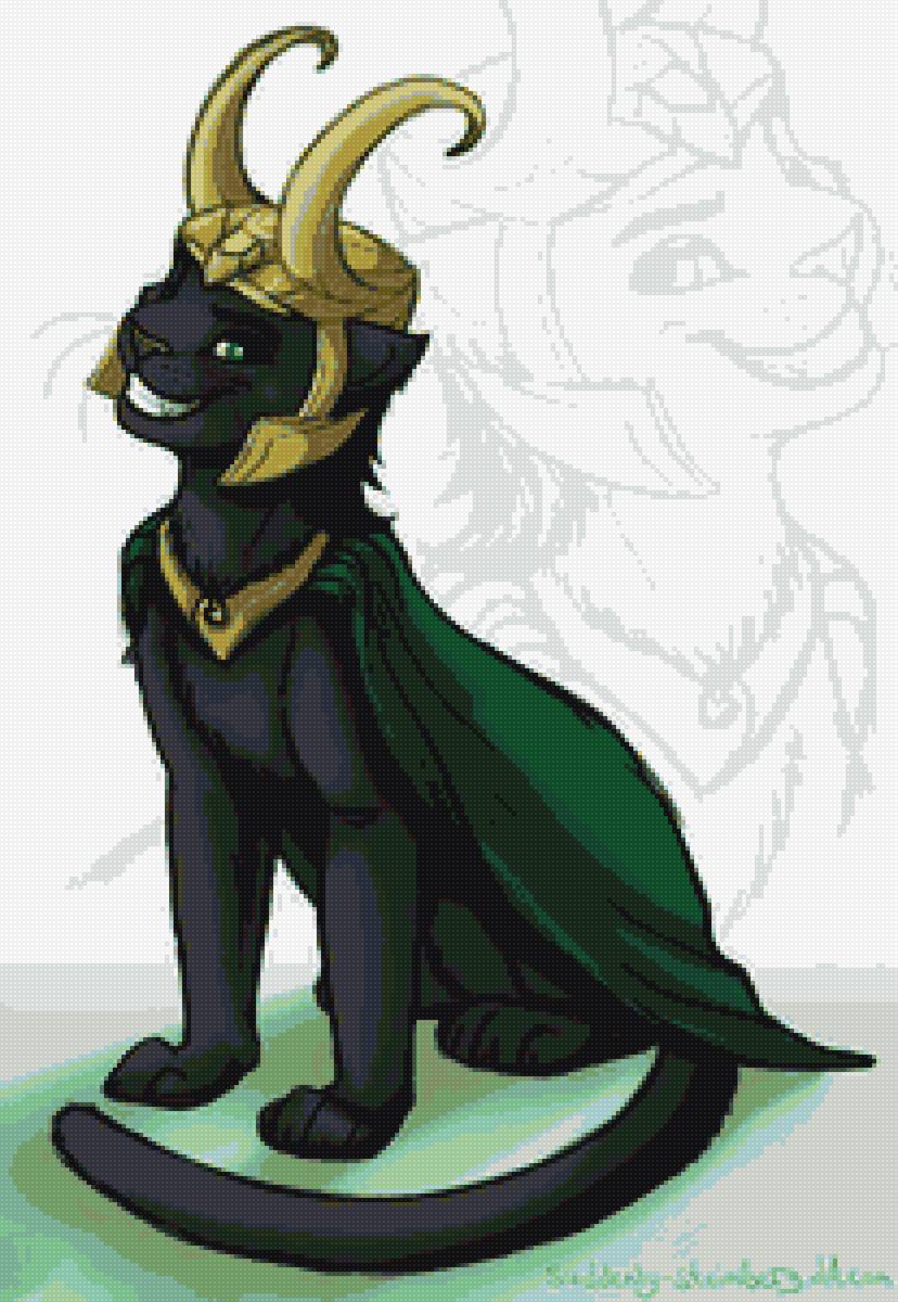 Локи кот - кот, локи - предпросмотр