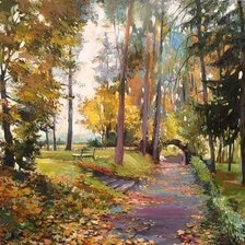 Схема вышивки «В парке»