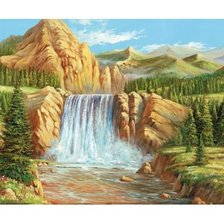 Схема вышивки «Водопад»