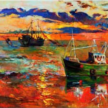 Схема вышивки «kırmızı deniz»