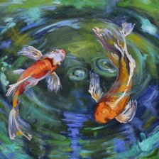 Схема вышивки «oranj balık»