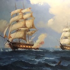 Схема вышивки «Фрегата»