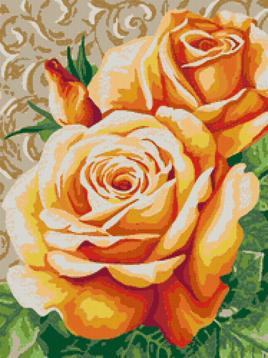 Жёлтые розы - предпросмотр