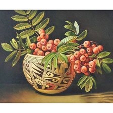 Схема вышивки «Рябина»