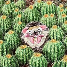 Схема вышивки «ёжик»