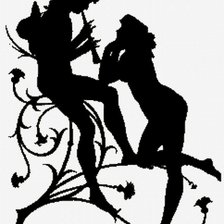 Схема вышивки «флейтист»