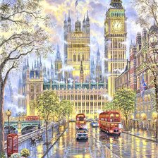 Схема вышивки «знаменитый Лондон»