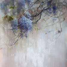 Схема вышивки «Вистерия 2, акварель»