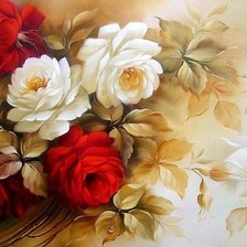 Схема вышивки «розы»