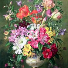 Схема вышивки «большой букет»