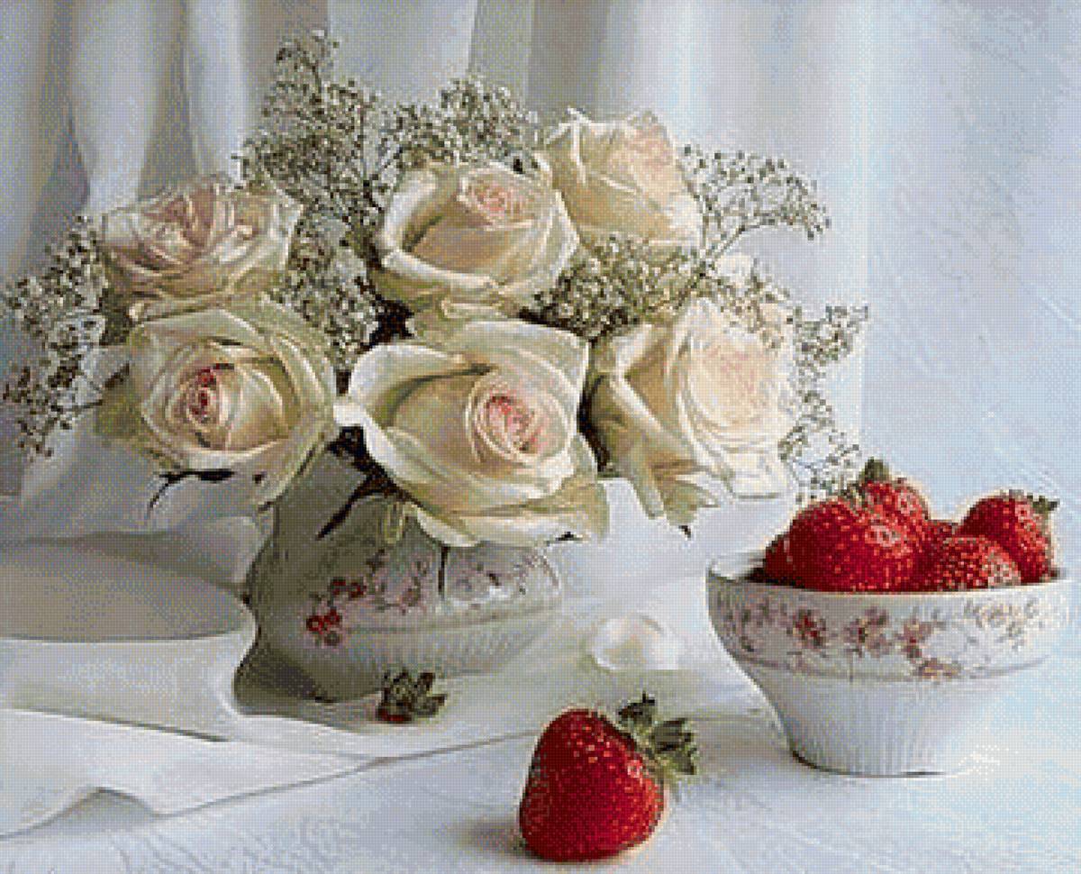 натюрморт - цветы, розы, натюрморт - предпросмотр