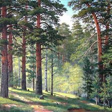 Схема вышивки «ЛЕСНОЙ ПЕЙЗАЖ»