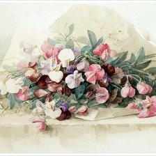 Схема вышивки «Душистый горошек»