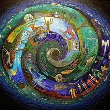 Схема вышивки «Спираль жизни»