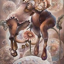 Схема вышивки «коты»