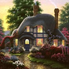 Схема вышивки «будиночок»