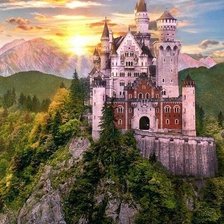 Схема вышивки «Замок»