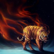 Схема вышивки «тигруся»