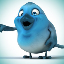 Схема вышивки «птичка»