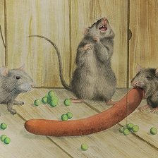 Схема вышивки «Обед.»