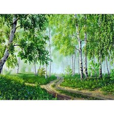 Схема вышивки «Березовая роща»