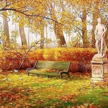 Схема вышивки «Осенний парк»