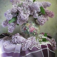 Схема вышивки «Сирень»