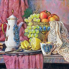 Схема вышивки «Натюрморт с чайником.»