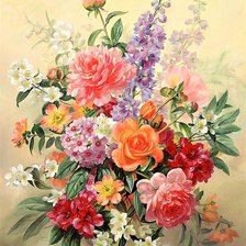 Схема вышивки «букет»