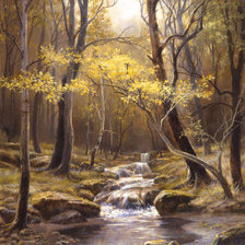 Схема вышивки «лес»