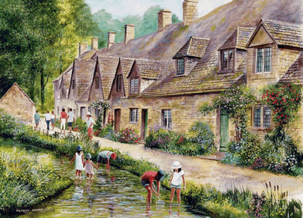 летом в деревне - природа, деревня, пейзаж - предпросмотр