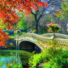 Схема вышивки «Красивый пейзаж»