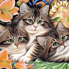 Схема вышивки «трио»