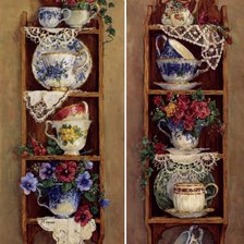 Схема вышивки «Кухонные полки»