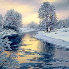 Схема вышивки «Зимний пейзаж2»