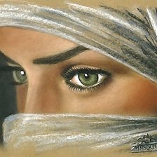 Схема вышивки «девушка»