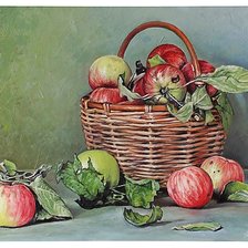 Схема вышивки «Натюрморт с яблоками.»