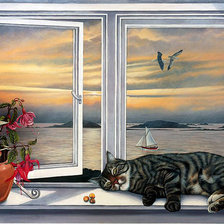 Схема вышивки «вечер»