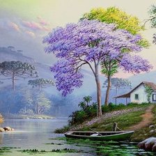 Схема вышивки «рассвет»