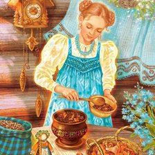 Схема вышивки «хозяюшка»