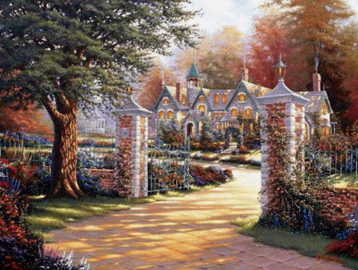 дом за забором - дом - предпросмотр