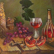 Схема вышивки «Натюрморт с Бахусом.»