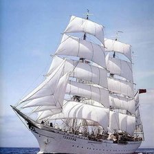 Схема вышивки «Парусник»