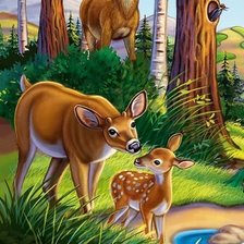 Схема вышивки «мир животных»