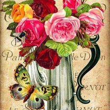 Схема вышивки «kvety,kanvica»