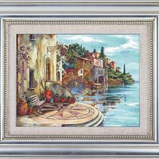 Схема вышивки «Домик у моря»