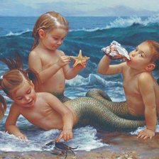 Схема вышивки «русалки»